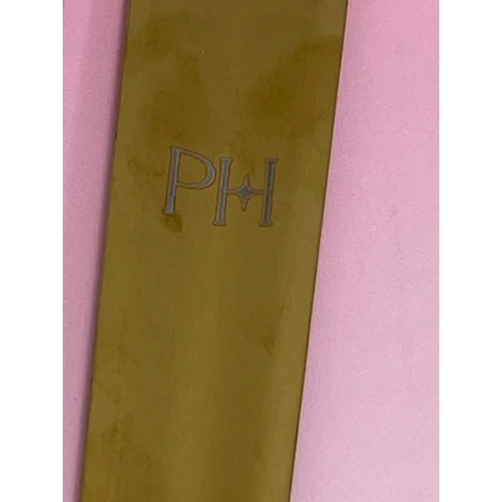 Paris Hilton 2-Piece Tool Set Gold‎ Solid Spoon & Slotted Turner Stainless Steel